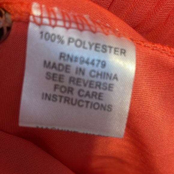 Medium Coral pleated maxi skirt - Picture 8 of 9